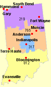 Clickable Map of Indiana