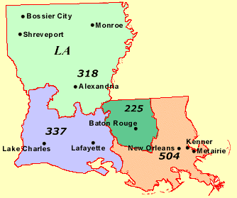 Clickable Map of Louisiana