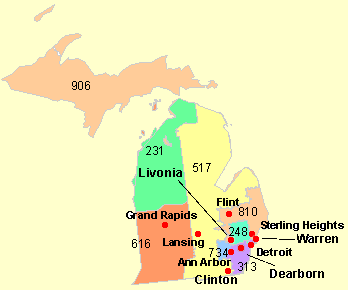 Clickable Map of Michigan