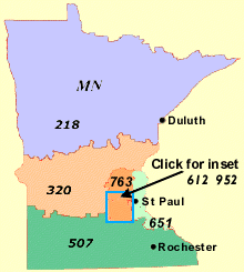 Clickable Map of Minnesota