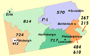 Clickable Map of Pennsylvania