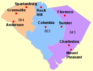 Clickable Map of South Carolina