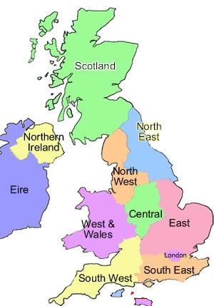 Map of UK