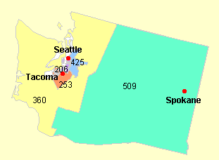 Clickable Map of Washington